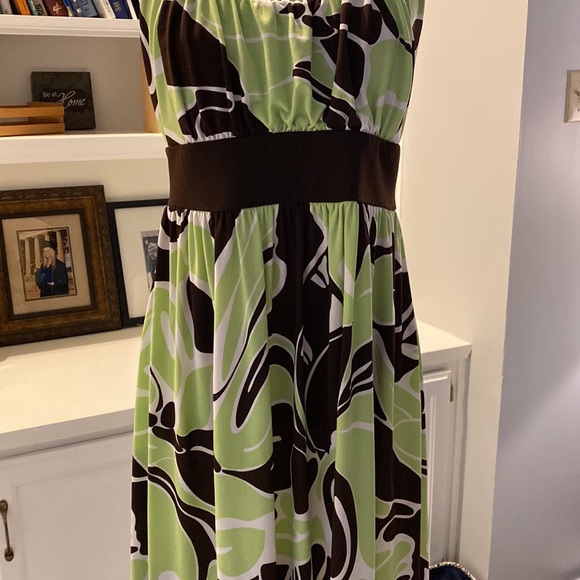 ❤️La Belle Dress Brown/Green Size Large! - Picture 3 of 8